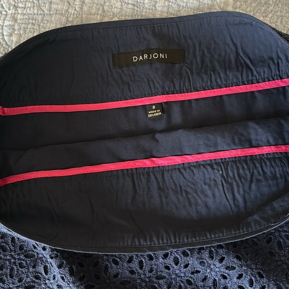 Navy Blue Eyelet Skirt. Size 8 - Picture 7 of 11